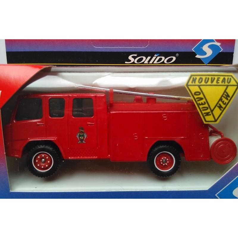 Véhicule miniature Berliet 770KE Camiva FPT Pompier de Paris SOLIDO