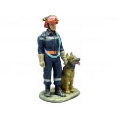 Figurine pompier Maitre-Chien 2002